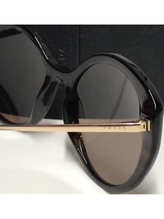 ✨ New Authentic Prada SPR 18X 2AU-4P0 Women’s Sunglasses – Havana with Silver Mi